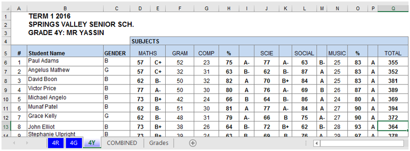 Using Excel Macros to Combine Multiple sheets