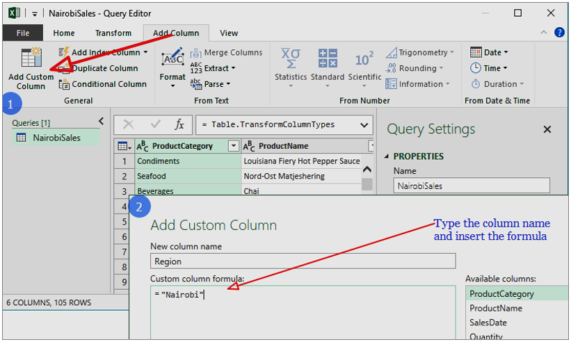 Query Editor view