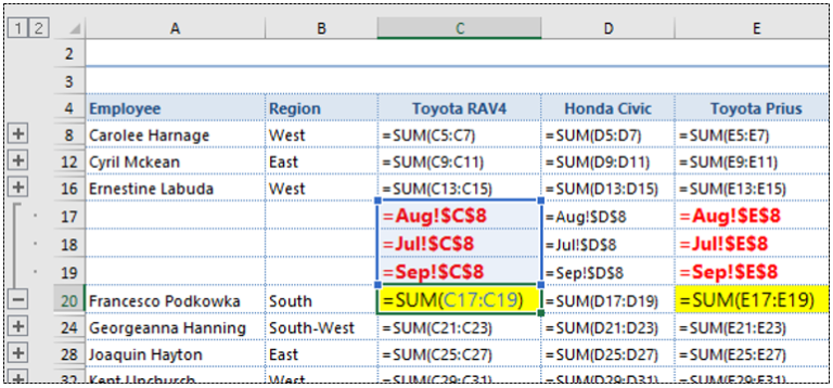 how to consolidate data in excel from multiple workbooks